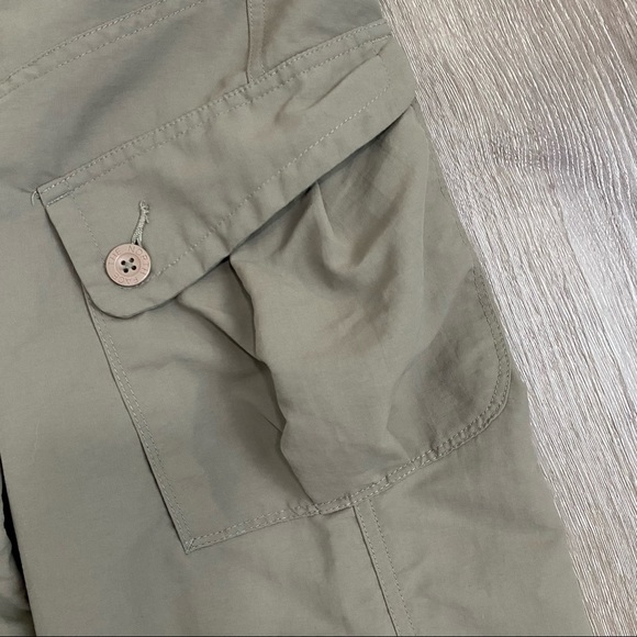 North Face Green Khaki Cargo Cropped Pants Plus - Picture 5 of 11